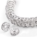 1000db kristály rondell. 6mm. AA minőség, ajándék tároló dobozban. 