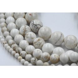 1 szál. Magnezit ásványgyöngy. 6mm.