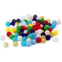 Cseh roppantott üveggyöngy. Mix. 50db/csomag.