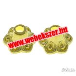 Gyöngykupak. fémgyöngy. Arany szín. 8x5mm.    100db.