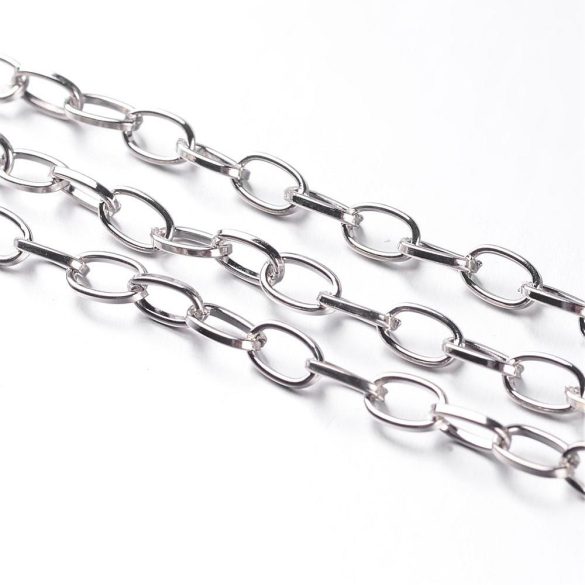 50m. Ékszer lánc. Platina szín.