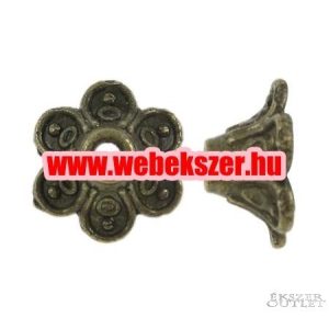 Gyöngykupak. Fémgyöngy. 9x6mm. Antik bronz szín.   100db.