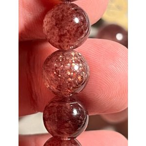 Eperkvarc ásványgyöngy. 14-15mm.