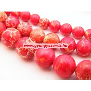Regalit, császárkő. 8mm. Piros. 1 szál, kb. 40cm.