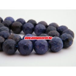   Csiszolt dumortierit ásványgyöngy. 10mm. 1 szál. (kb. 40cm)