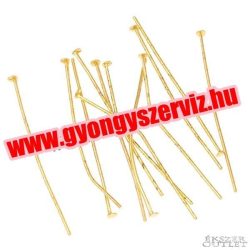 Talpas szerelőpálca . 38x1mm. Arany szín. 100db.
