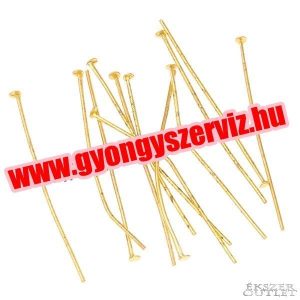 Talpas szerelőpálca . 38x1mm. Arany szín. 100db.