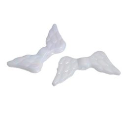 Akril angyalszárny köztes. Fehér AB. 100db/csomag.