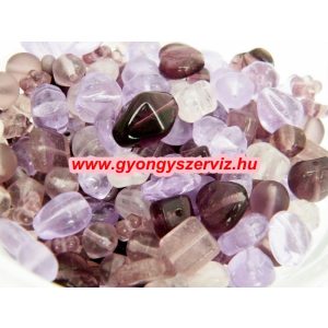 Cseh gyöngy. Lila. Mix.  50g.