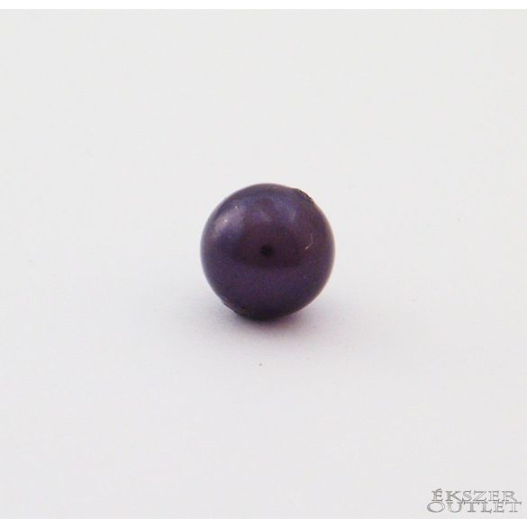 Shell pearl gyöngy. 10mm. Sötétlila. 1 szál. (kb. 40cm)