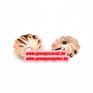 Gyöngykupak.  Rózsaarany szín. 7x2mm.  100db.