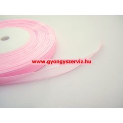   Leárazva !  Organza szalag. 10mm. Rózsaszín. 45.5m/tekercs.