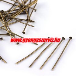 Talpas szerelőpálca. 50x0.7mm. Antik bronz szín. 100db.