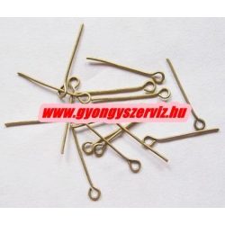 Hurkos szerelőpálca. 20x0.7mm. Antik bronz szín. 100db.