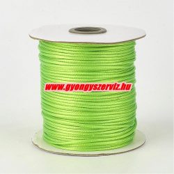  Leárazás! Viaszolt poliészter zsinór. 1mm. Fűzöld. 160m/db.
