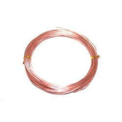   Alumínium ékszer drót, 1.5mm. Rózsaarany szín. 5m/ tekercs.