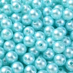 0.5 kg akril gyöngy. 8mm. Türkiz.