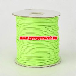   Viaszolt poliészter zsinór. 1mm. Világos neonzöld. 160m/db.