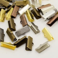    100db. Szalagvég, zsinórvég, végzáró. 20x8x5mm. 6 színben! Válassz színt! 