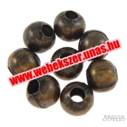 Fémgyöngy. Antik réz szín. 4x4mm.  100db.