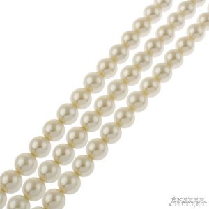 Shell pearl gyöngy. 10mm. Gyöngyház 2. 1 szál. (kb. 40cm)