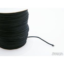 Shamballa fonal. Nylon fonal. 1mm. Fekete.  90m/db.