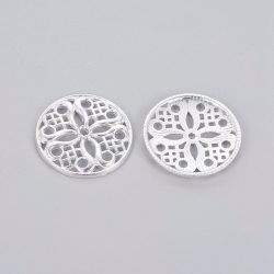 50db. Fém köztes gyöngy. 24x3mm Ezüst szín.