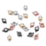 Kiárusítás! Cirkon kristályos összekötő elem. 4 színben.