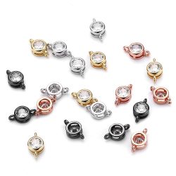   Kiárusítás! Cirkon kristályos összekötő elem. 4 színben.