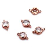 Kiárusítás! Cirkon kristályos összekötő elem. 4 színben.