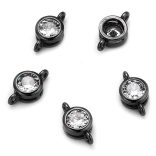 Kiárusítás! Cirkon kristályos összekötő elem. 4 színben.