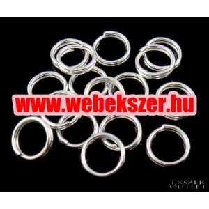 Fém karika. Dupla. 5x1mm. 2 színben. Válassz színt!    100db.