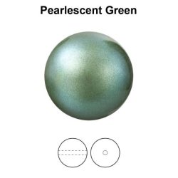 Preciosa gyöngy. 8mm. Pearlescent green. 1 szál (50db)