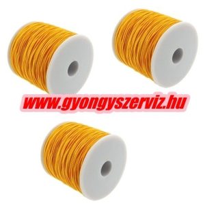 Gumizsinór, kalapgumi. 0.8mm. Aranysárga. 10m/db.