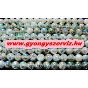 Roppantott hegyikristály. Irrizáló. 6mm. 