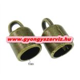 50db. Beragasztható ékszervég. 8x14mm. Antik bronz színben.  