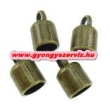 50db. Beragasztható ékszervég. 8x14mm. Antik bronz színben.  