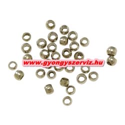   Stopper. Összenyomható rögzítő elem, fémgyöngy. 10g. Platina szín.