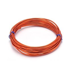 Alumínium ékszer drót, 1mm. Narancs. 10m/ tekercs.