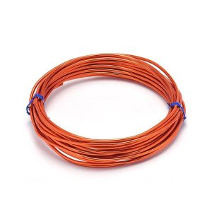 Alumínium ékszer drót, 1mm. Narancs. 10m/ tekercs.