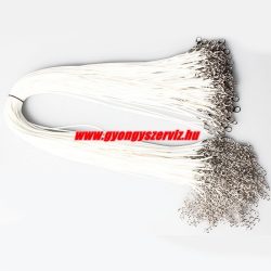 Nyaklánc alap. Fehér. 10db/csomag.