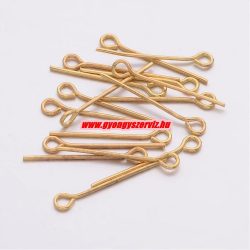 Hurkos szerelőpálca. 20x0.7mm. Arany szín. 100db.