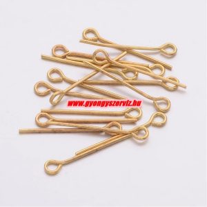 Hurkos szerelőpálca. 20x0.7mm. Arany szín. 100db.