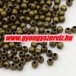 5 gramm. Fémgyöngy, fém golyó köztes gyöngy. 3mm.  6 színben. Válassz színt!