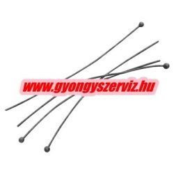 Gömbfejű szerelőpálca. 0.6x35mm. Platina szín. 100db.