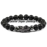 Kiárusítás! Cirkon kristályos sárkányfej köztes gyöngy.  10x21mm. 4 színben.