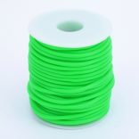 Leárazás! Üreges PVC zsinór. 2mm.  Neonzöld. 50m/tekercs.