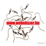 Fülbevaló. Fülbevaló alap. Antik réz szín.  100db/csomag.