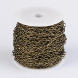 50m. Ékszer lánc. Antik bronz szín.