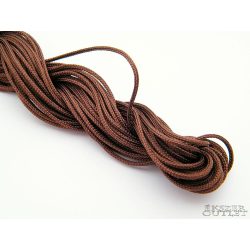 10db.  Shamballa nylon fonal. 1.5mm. 12.5m/db. Barna.   